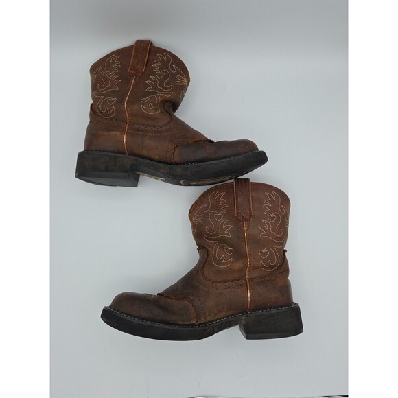 Ariat Fatbaby Sz 10 B Womens Brown Leather Western Round Toe Boots - Picture 8 of 12